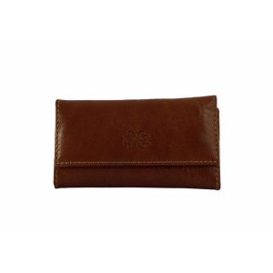 Llavero de cartera en piel para 6 llaves