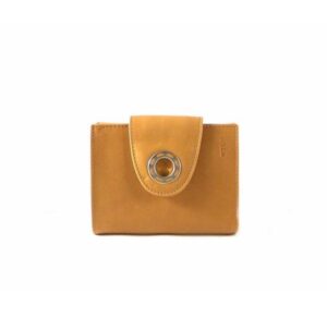 Cartera de piel pequeña mujer en color cuero