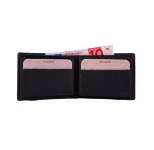 Cartera de piel para hombre tipo americano de piel rugosa