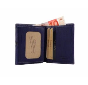 Cartera de piel hombre en colores marrón negro azul o rojo