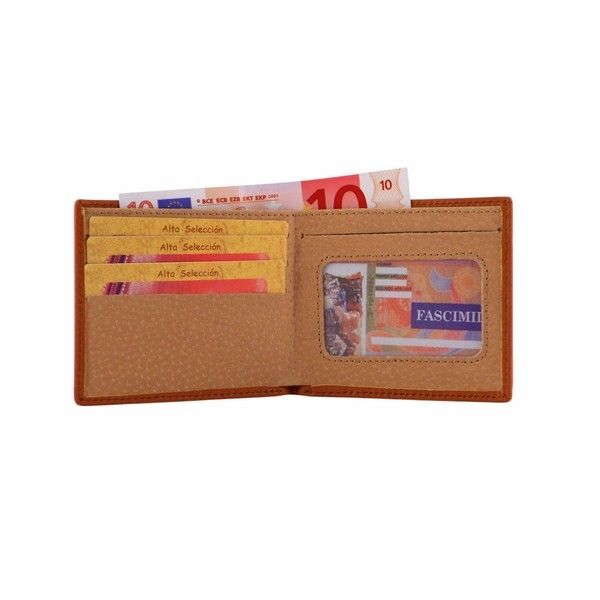 Cartera de piel para hombre de tipo americano Nilo color cuero