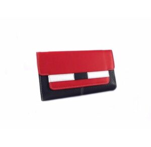 Cartera mediana Nilo en piel vacuno marino combinada