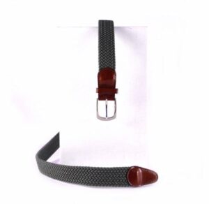 Cinturón elastico trenzado Nilo verde militar