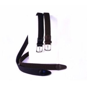 Cinturón elastico trenzado Nilo marrón