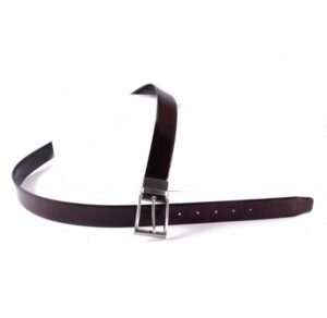 Cinturón reversible Nilo burdeos/ negro
