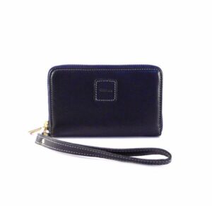 Cartera Nilo en piel caprina con muñequera para mujer