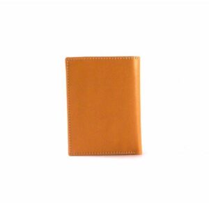 Billetera en piel Nilo con cremallera en color camel para hombre