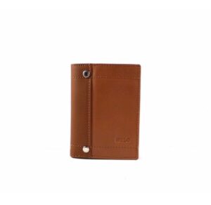Billetera en piel Nilo color camel para hombre
