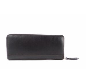 Billetero piel cremallera Nilo triángulos para mujer