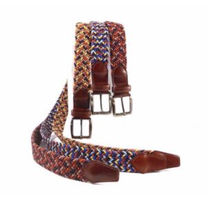 Cinturón elástico trenzado combinado