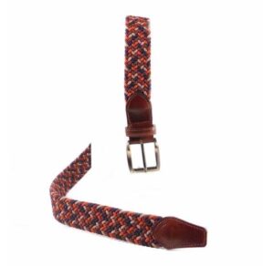 Cinturón elástico trenzado combinado