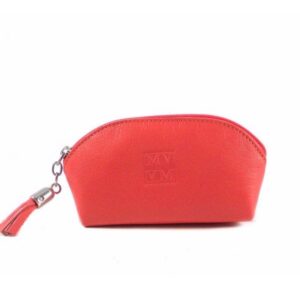 Monedero para mujer piel cremallera beis o coral