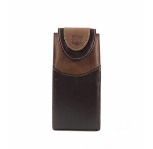 Funda de gafas en piel Nilo color marrón o negro