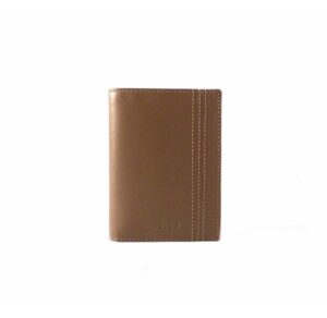 Billetera con broche de piel de ciervo Nilo con monedero de cremallera