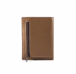 Billetera con broche de piel de ciervo Nilo con monedero de cremallera