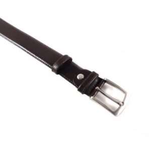 Cinturón de hombre talla especial en piel color marrón
