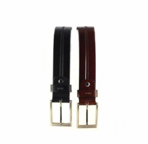 Cinturón sport piel Nilo marrón y negro