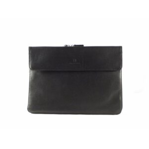 Carpeta de mano en piel Hexagona con doble compartimento