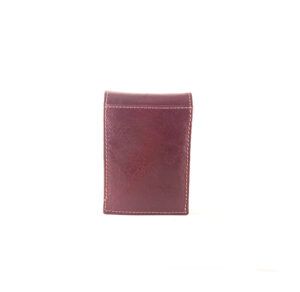 Pitillera piel Nilo con solapa y tarjetero en color cuero brillo