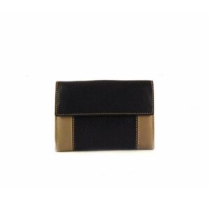 Billetera de mujer tamaño pequeño en piel combinada