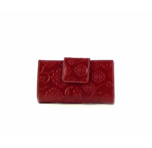 Billetera para mujer mediana de piel Nilo con print flores