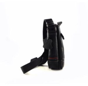 Bandolera de hombre Matties con cierres de cremalleras color negro