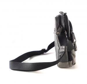 Reportero para hombre Matties Bags cremalleras negro