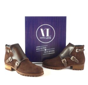Botines piel mujer Vitti Love con hebillas