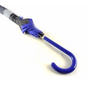 Paraguas largo mujer Bisetti color rojo, azul y azul marino