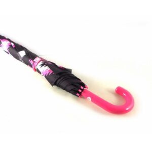 Paraguas largo para mujer Bisetti color rosa, azul y amarillo