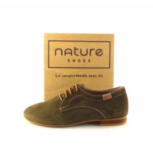 Zapatos blucher mujer NATURE SHOES London Forest verde
