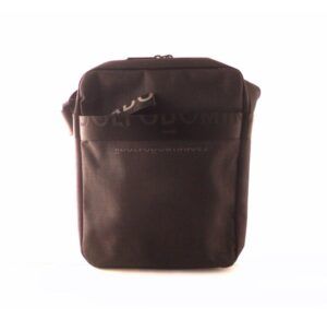 Bandolera hombre grande de nylon ADOLFO DOMÍNGUEZ negro