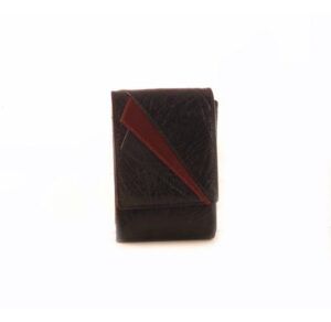 Pitillera piel auténtica NILO en caja de madera