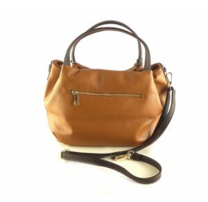 Bolso boho doble asa de mano en piel auténtica LB cuero