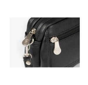 Bolso neceser mini MATTIES BAGS negro con asa de mano