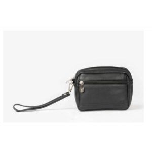 Bolso neceser mini MATTIES BAGS negro con asa de mano