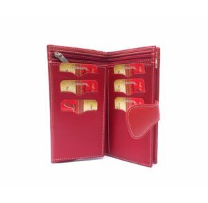 Cartera grande para mujer en piel Nilo print ositos con monedero de cremallera