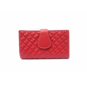 Cartera mediana para mujer en piel Nilo print ositos con monedero de cremallera