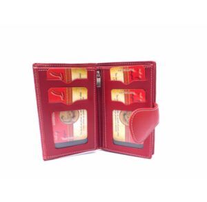 Cartera pequeña para mujer en piel Nilo print ositos con monedero de cremallera