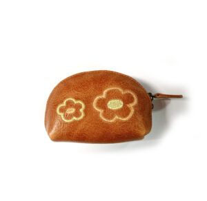 Monedero de piel para mujer cierre de cremallera