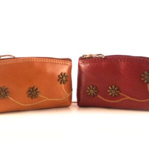 Monedero mujer piel con cremallera alargado