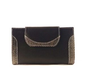 Billetero mediano mujer piel de calidad NILO combinado srepiente print