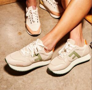 Zapatillas deportivas para mujer Fun and Basics Iris de nylon beige