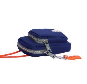 Porta móvil para mujer Fun and Basics Klara de nylon azul marino con cremallera