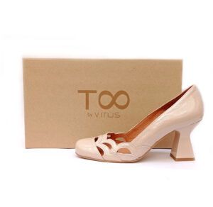 Zapatos de tacón Too by Virus charol piedra