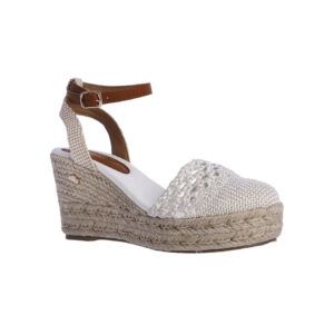 Sandalias de cuña Don Algodon modelo Yanina beige