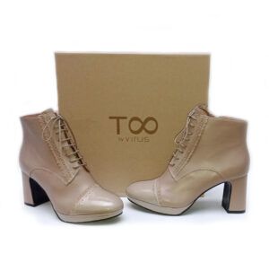 Botines de tacón en piel T Infinito by Virus almondine