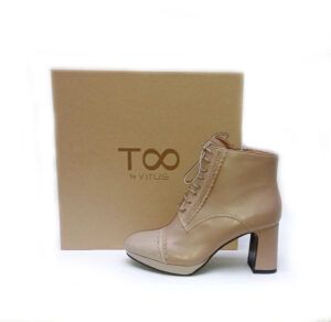 Botines de tacón en piel T Infinito by Virus almondine