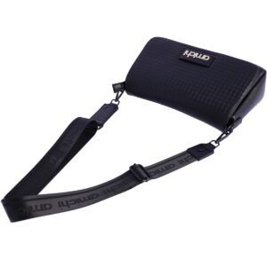 Bolso AMICHI bandolera con solapa negro