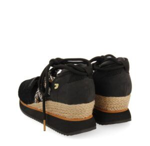 Sneakers abiertos GIOSEPPO IONA negros tipo espadrille con cuña